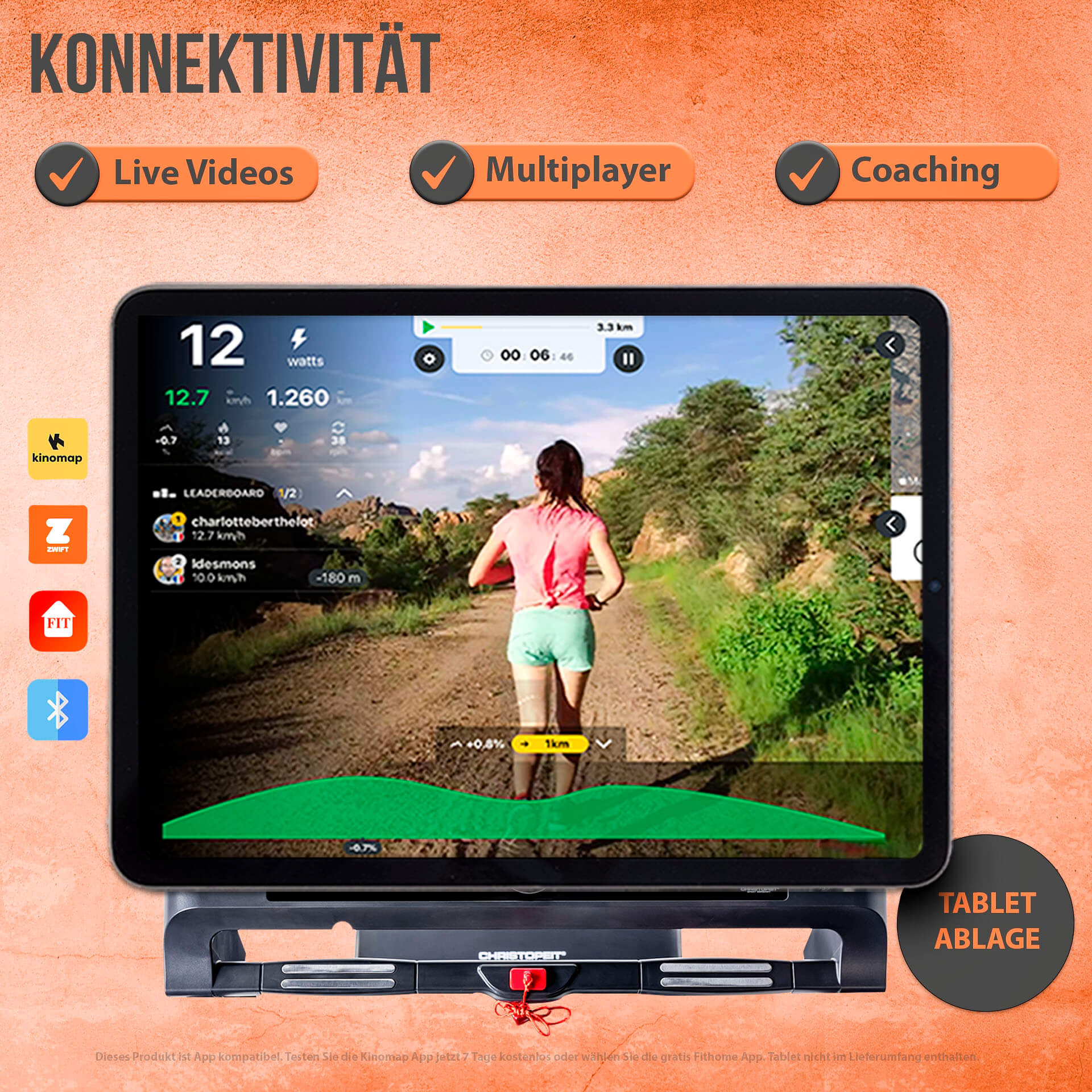 Laufband TM 2400 S mit Gestensteuerung