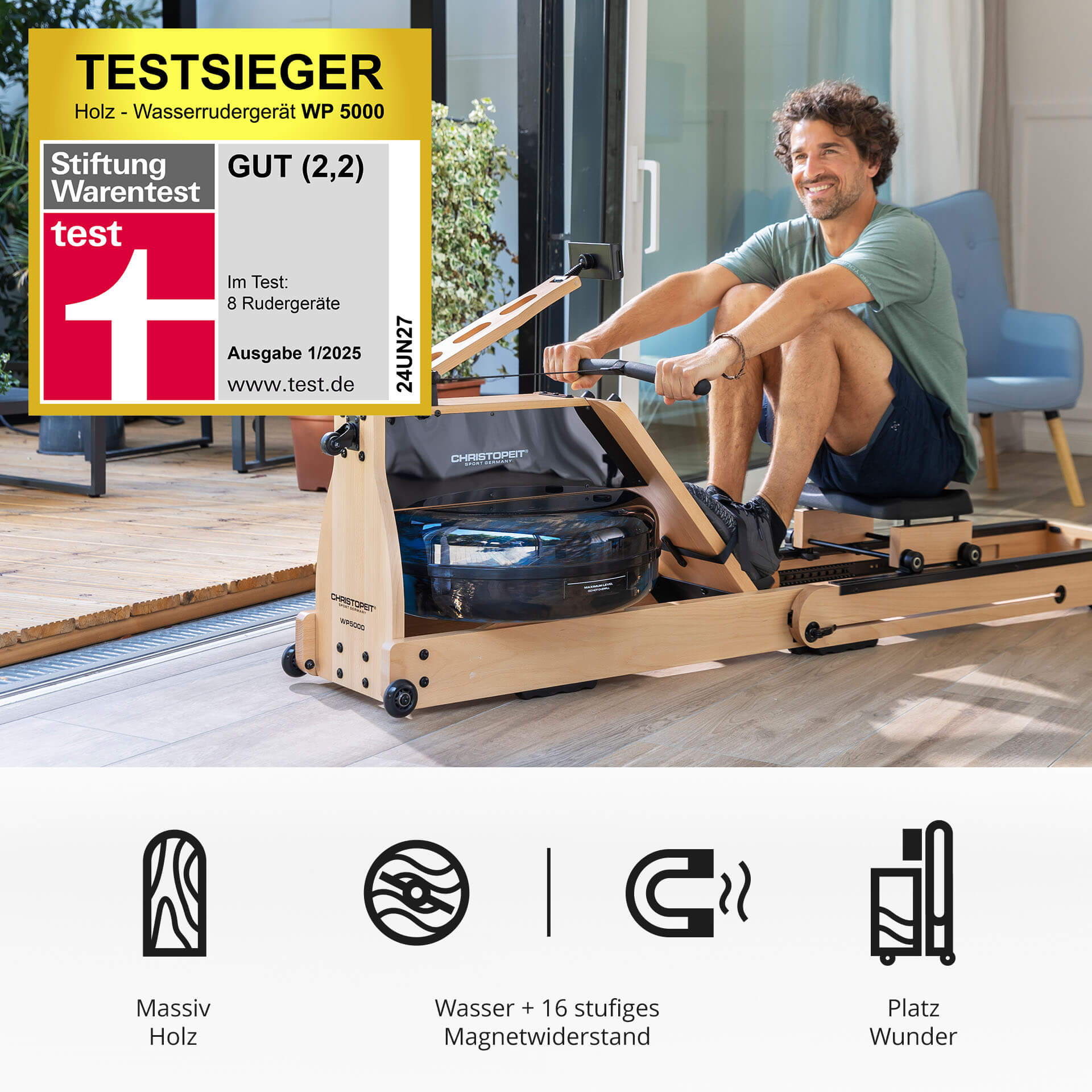 Holz - Wasserrudergerät WP 5000