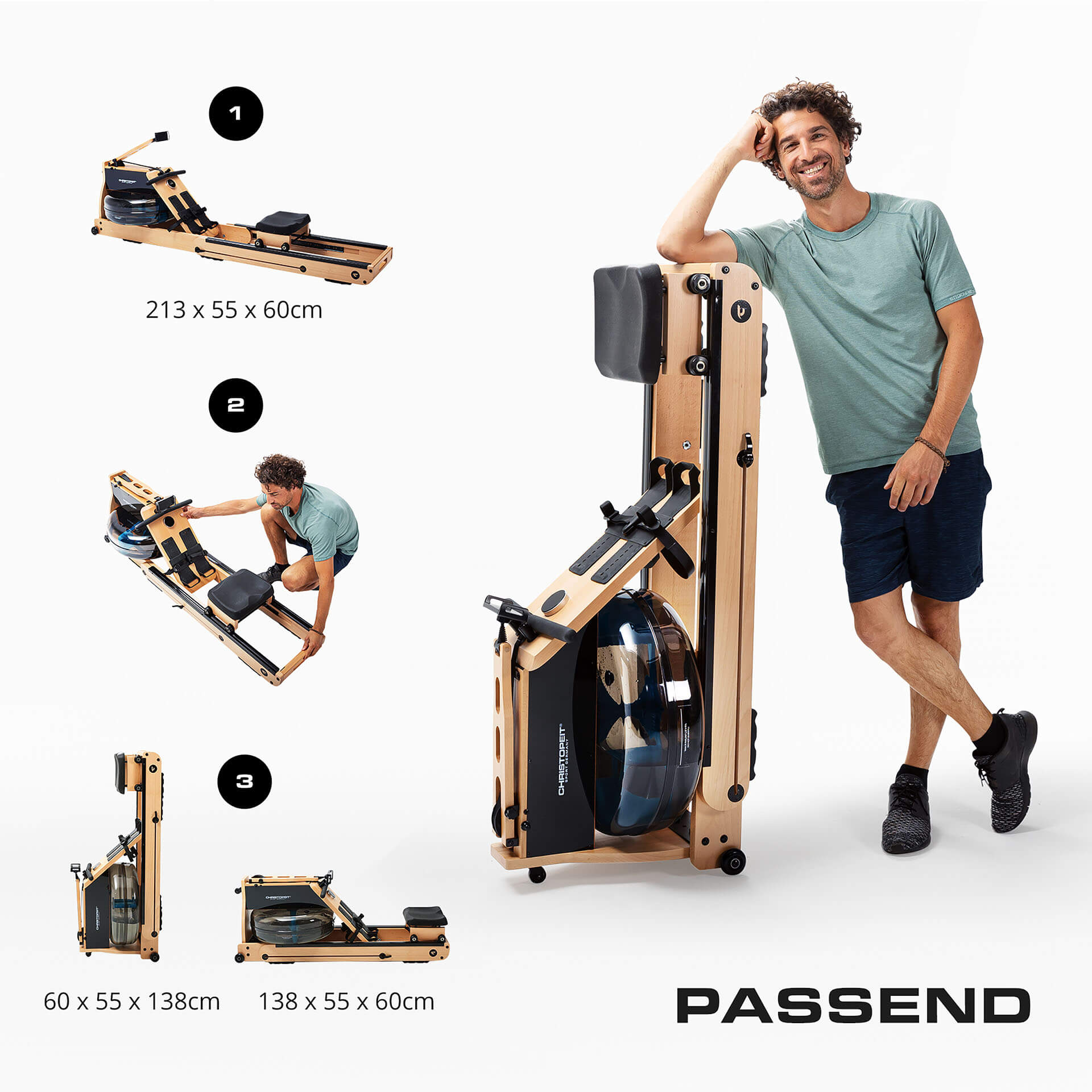 Holz - Wasserrudergerät WP 5000