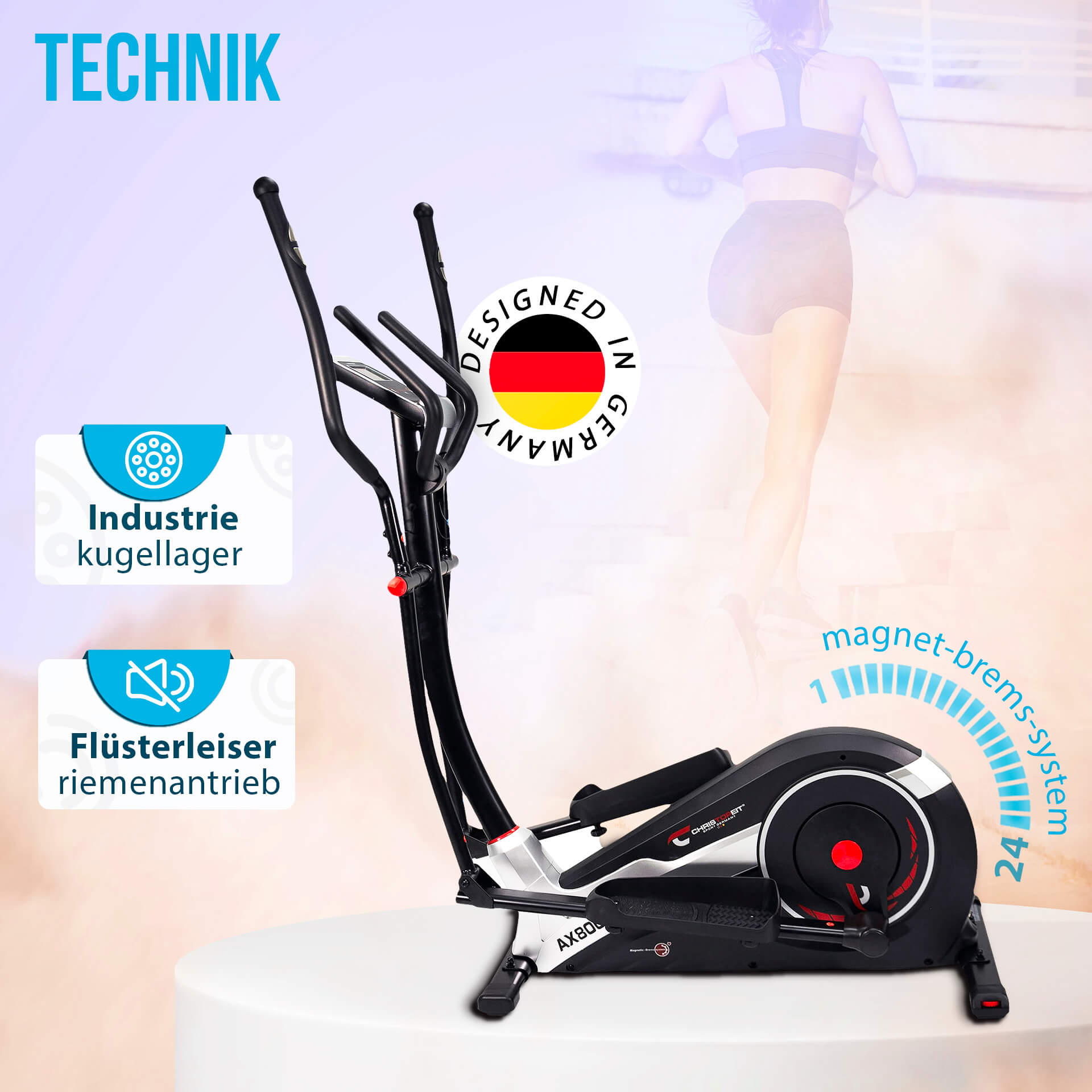 Crosstrainer-Ergometer AX 8000