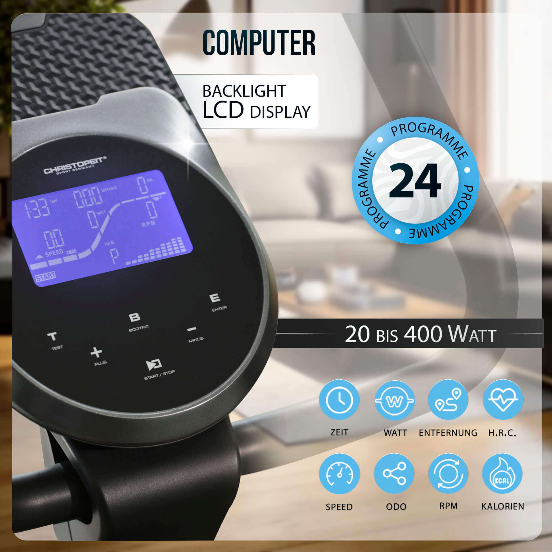 Crosstrainer-Ergometer EL 8000