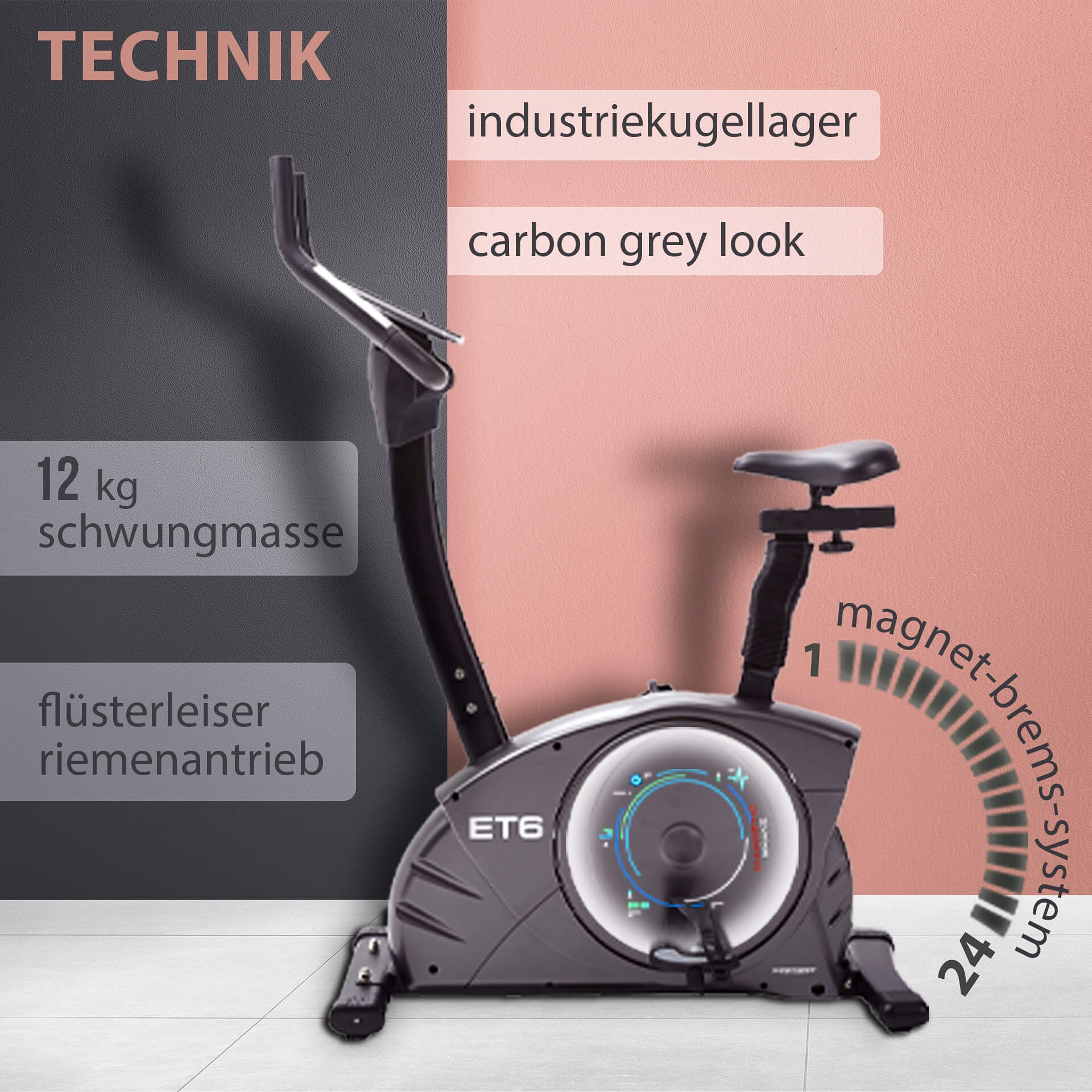 Ergometer ET 6 black
