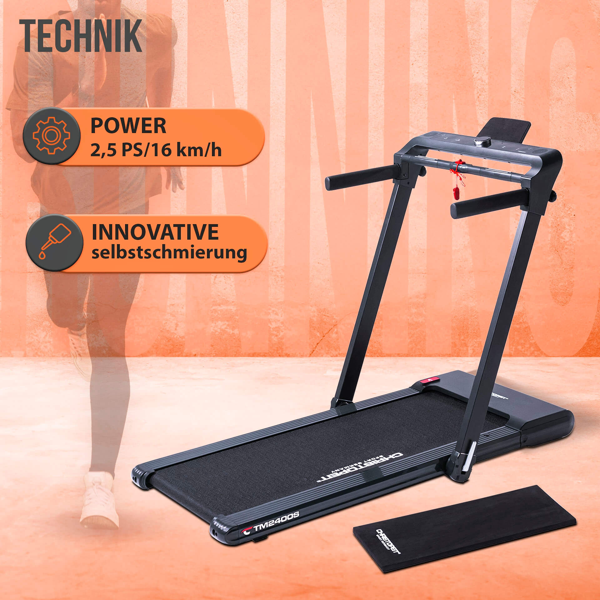 Laufband TM 2400 S mit Gestensteuerung