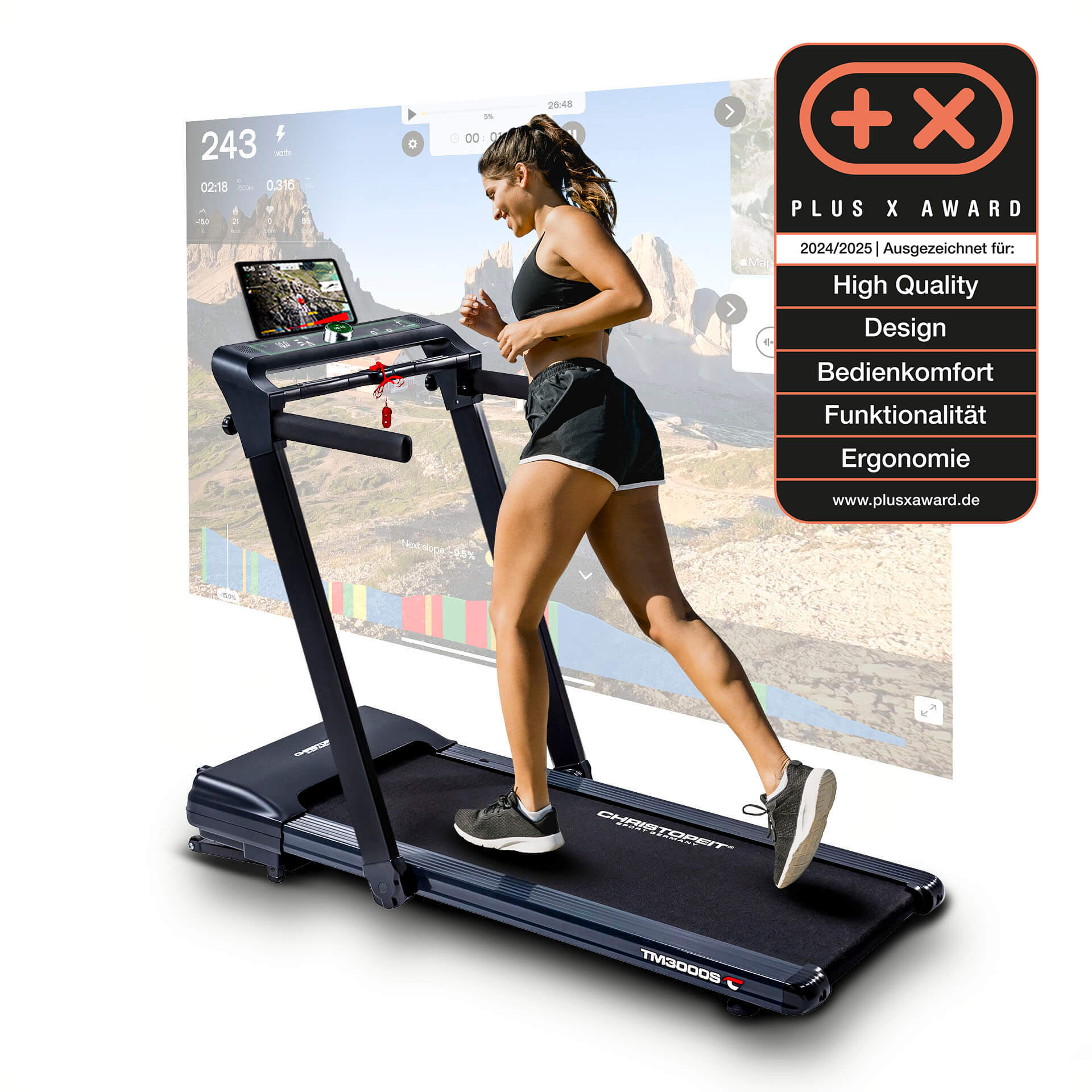 Laufband TM 3000 S mit Gestensteuerung