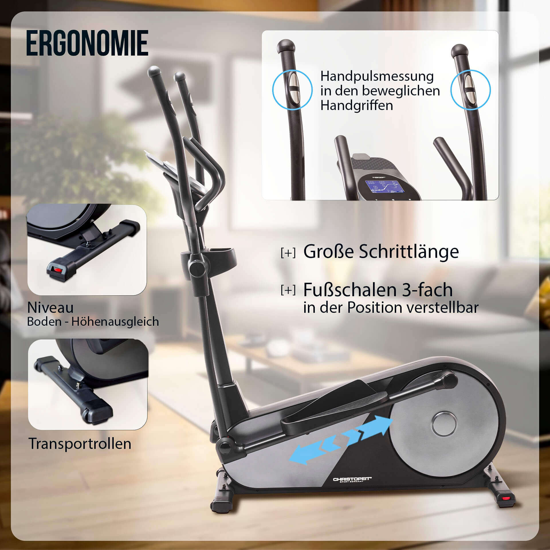 Crosstrainer-Ergometer EL 8000